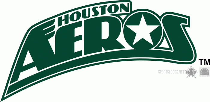 Houston Aeros 2006 07-2012 13 Wordmark Logo iron on heat transfer